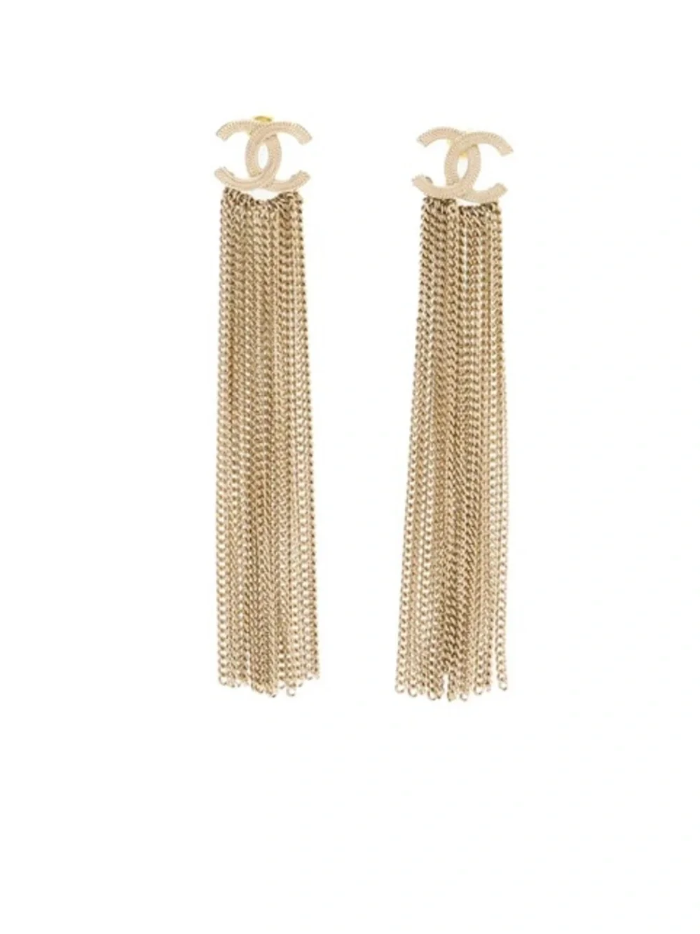 CHANEL logo studs